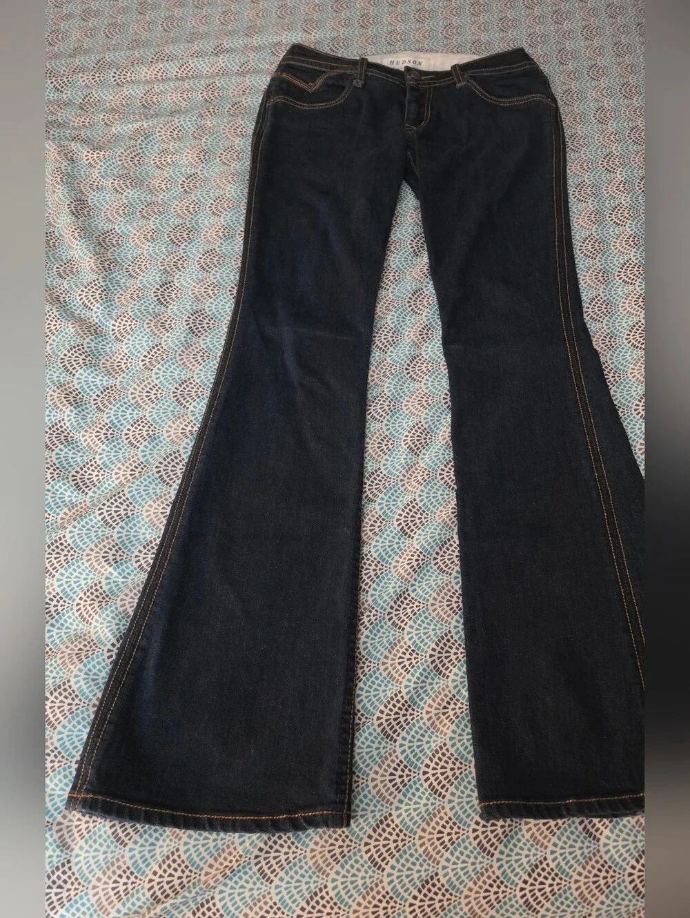 Hudson Jeans Dark Blue Flared Legged Women's Jeans